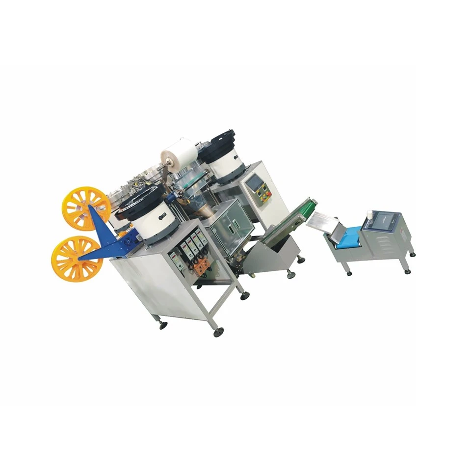 5-Bowl Automatic Counting And Packaging Machine With Customized Velcro Cutting System | Multi-Material Hardware & Plastic Parts Packing Solution suppliers